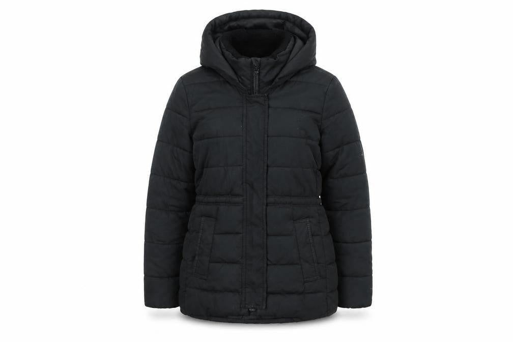 Gap Womens Black Quilted Coat Size XS Zip