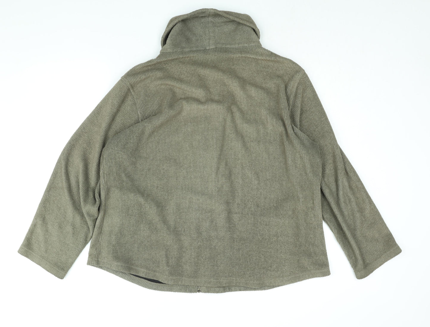 Cotton Traders Womens Brown Jacket Size 24 Zip