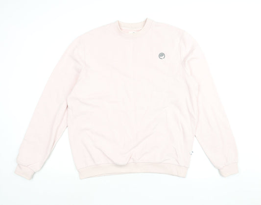 Ocean Laundry Womens Pink Cotton Pullover Sweatshirt Size L Pullover - Logo
