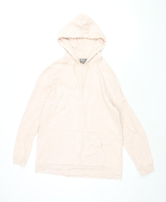 ASOS Mens Pink Cotton Pullover Hoodie Size M