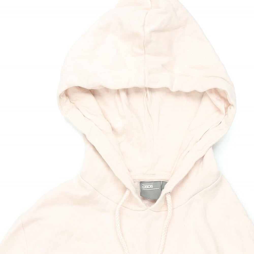 ASOS Mens Pink Cotton Pullover Hoodie Size M