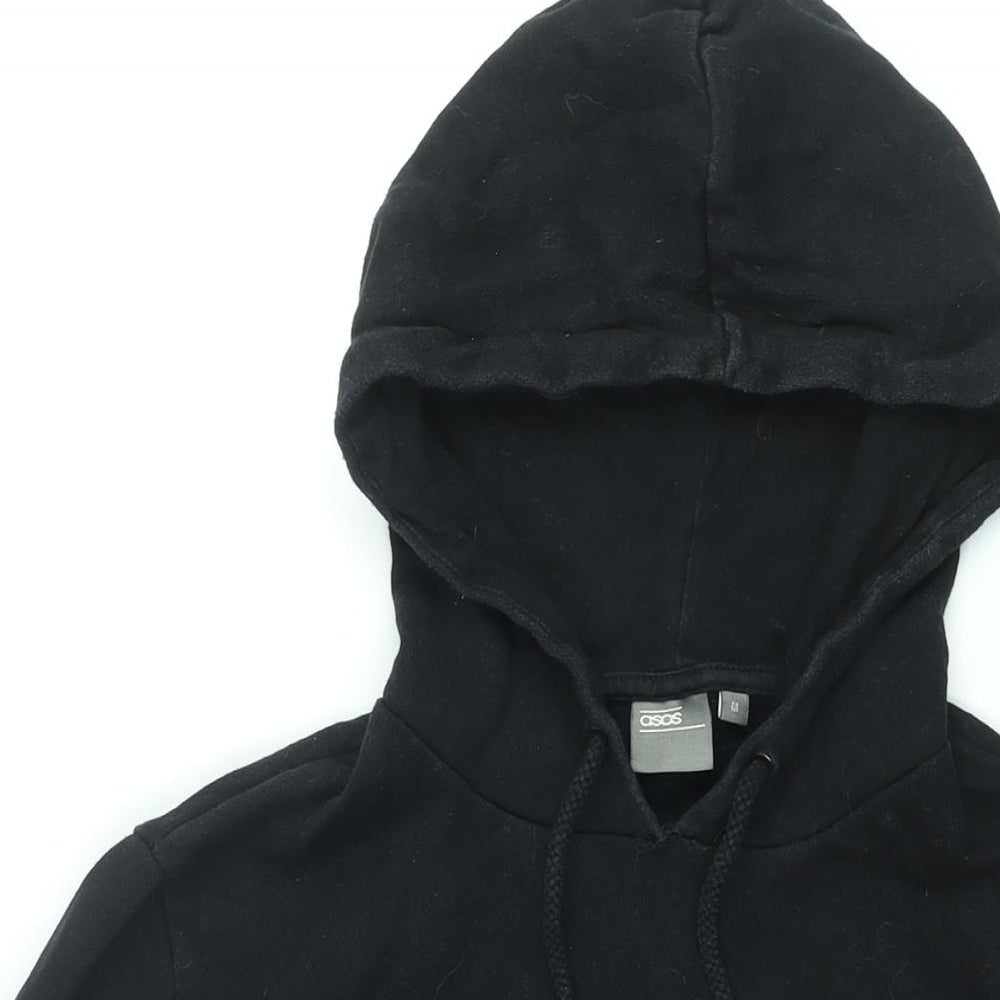 ASOS Mens Black Cotton Pullover Hoodie Size M