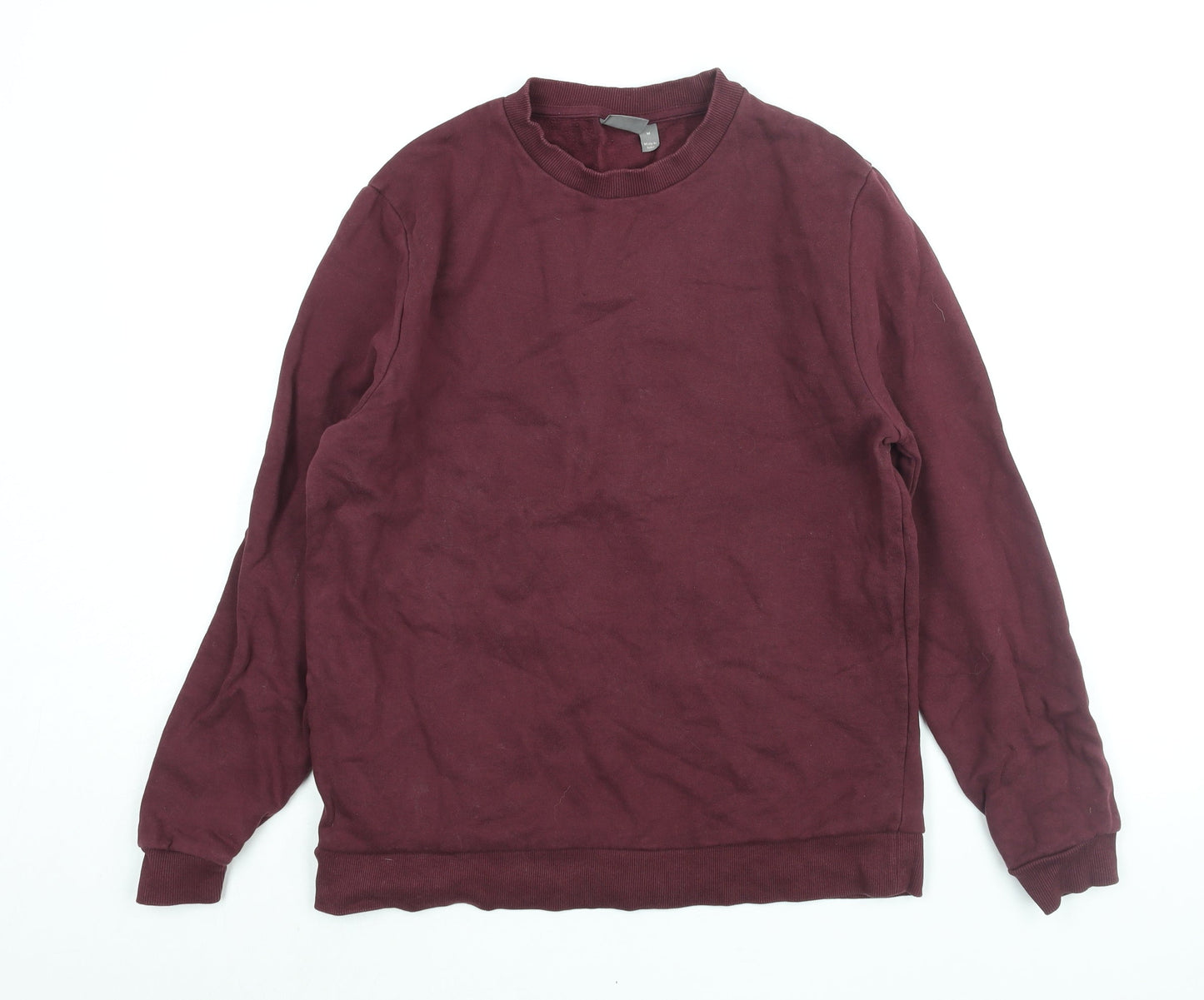 ASOS Mens Red Cotton Pullover Sweatshirt Size M