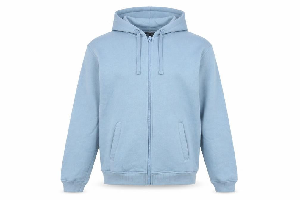 H&M Mens Blue Polyester Full Zip Hoodie Size S