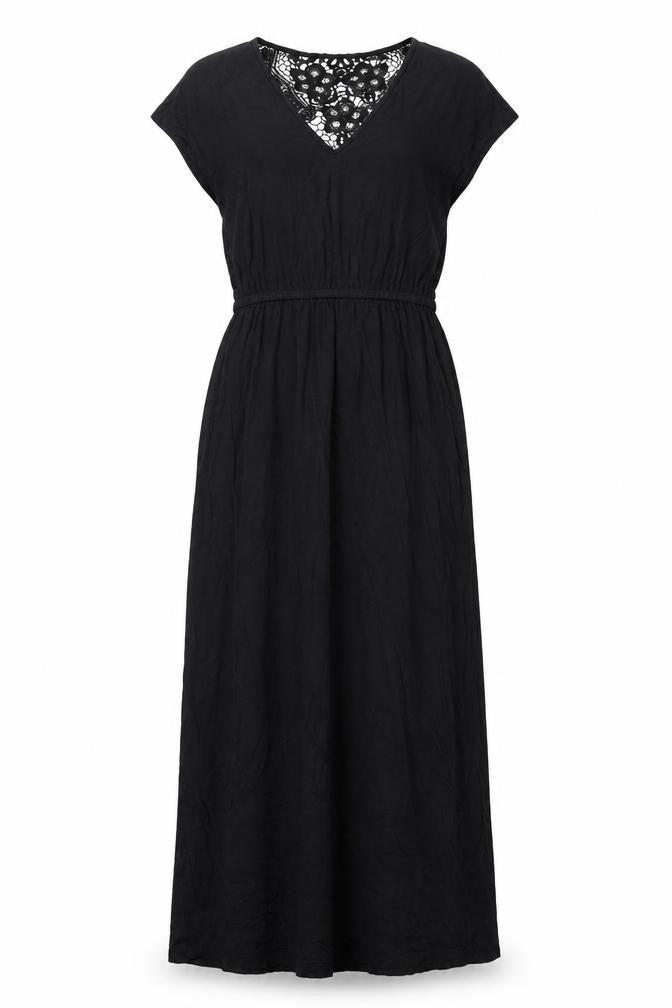 Dorothy Perkins Womens Black Polyester Maxi Size 10 V-Neck Pullover