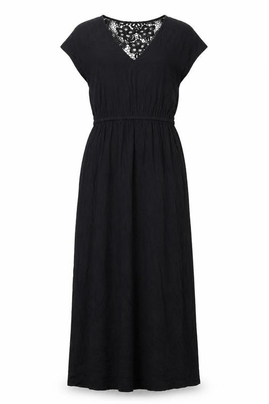 Dorothy Perkins Womens Black Polyester Maxi Size 10 V-Neck Pullover