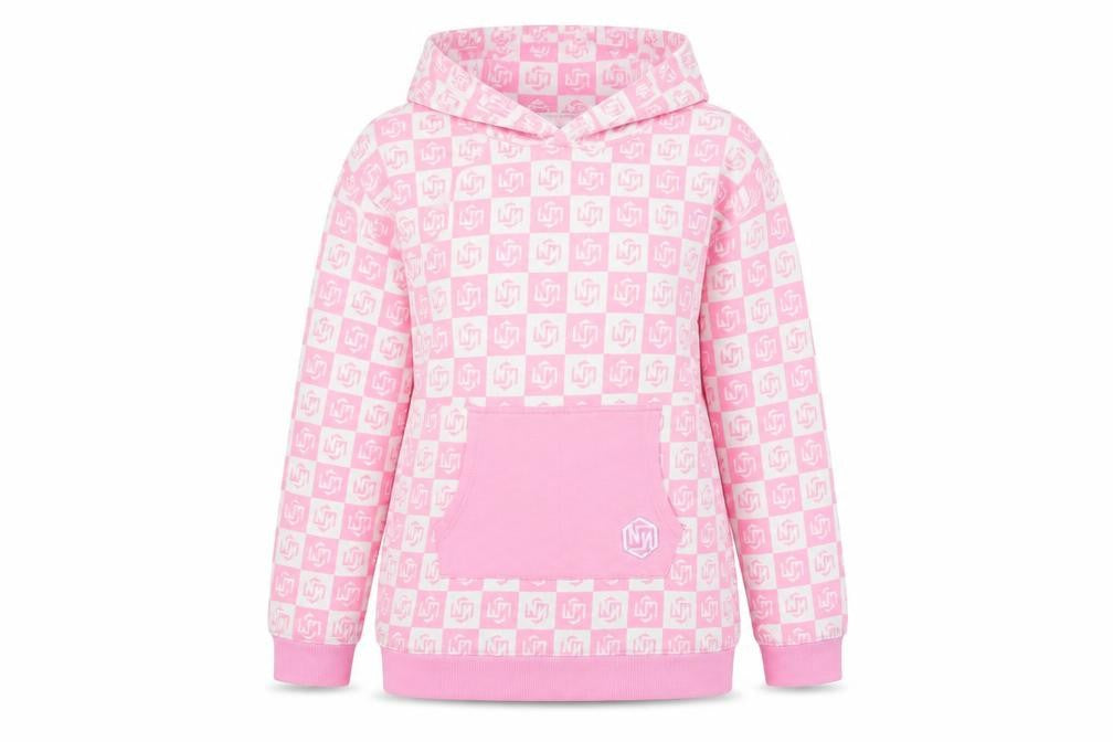 Norris nuts Womens Pink Cotton Pullover Hoodie Size 14