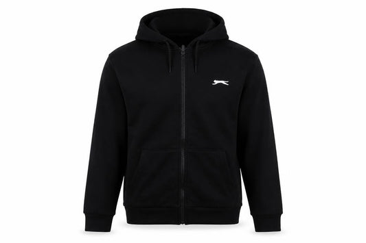 Slazenger Mens Black Cotton Full Zip Hoodie Size XS