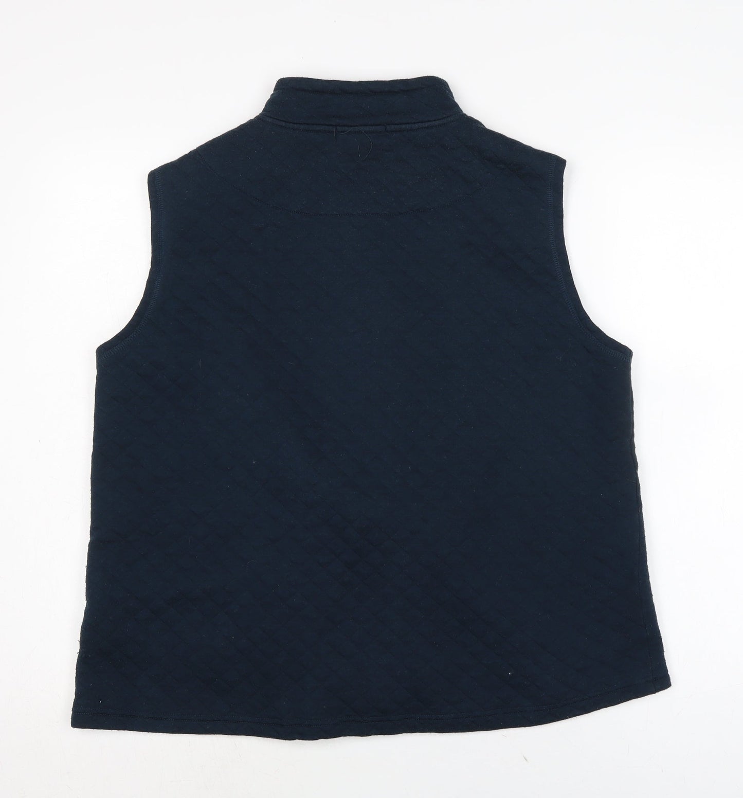 Bonmarché Womens Blue Gilet Waistcoat Size M Zip