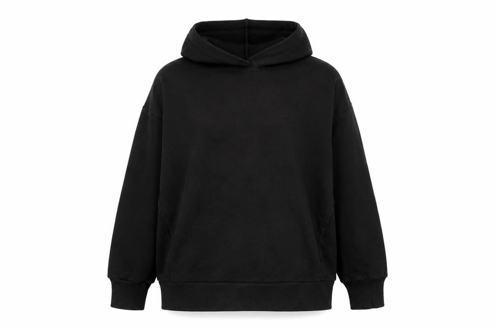 Gap Womens Black Cotton Pullover Hoodie Size M