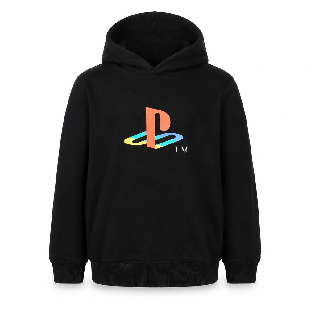 George Boys Black Cotton Pullover Hoodie Size 7-8 Years