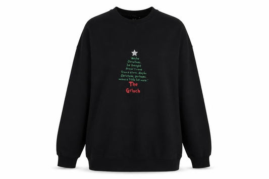 New Look Womens Black Cotton Pullover Sweatshirt Size M