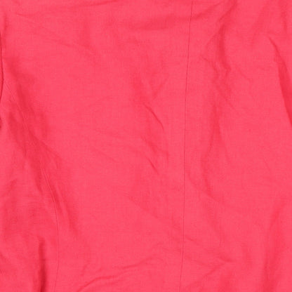 Talbots Womens Pink Jacket Size 8 Button