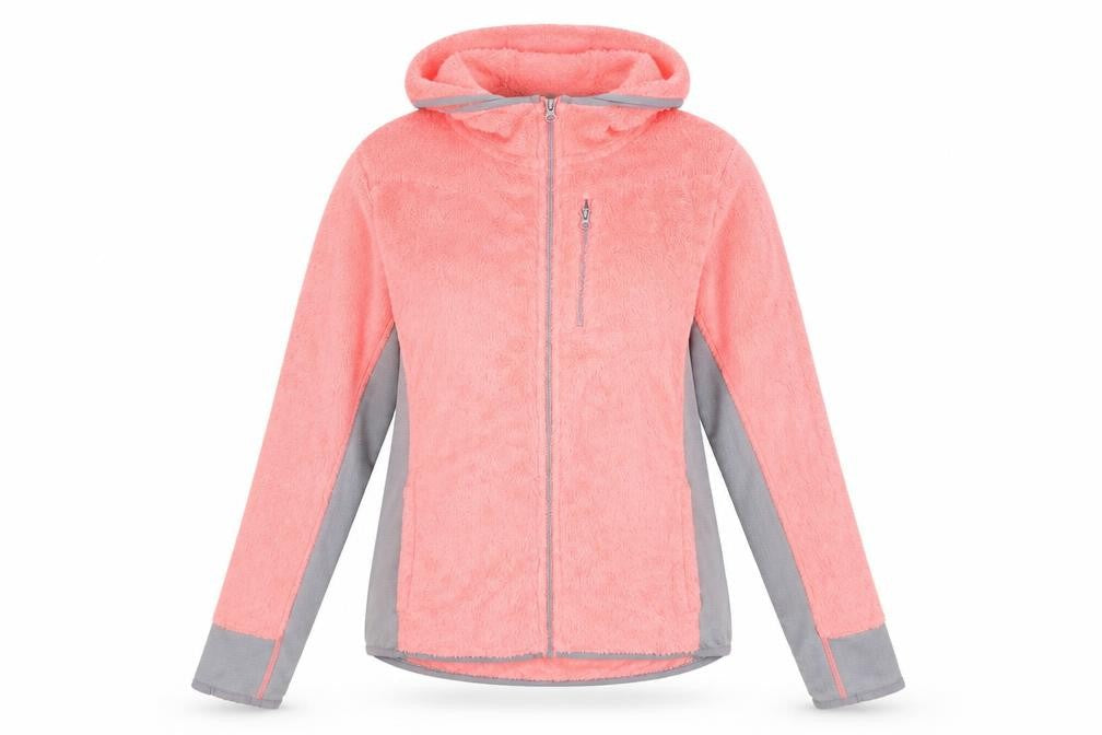 SO Womens Pink Mock Neck Polyester Full Zip Jumper Size L