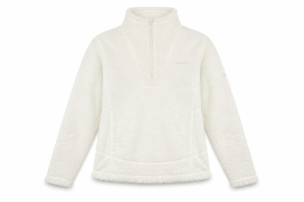 Grasshoppers Womens Ivory Mock Neck Polyester Pullover Jumper Size 12