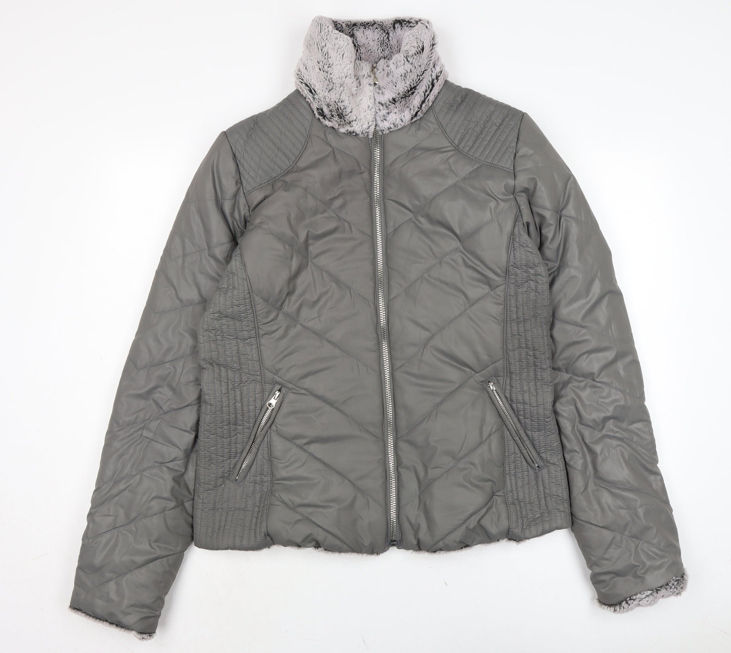 Hawkes Womens Grey Jacket Size L Zip