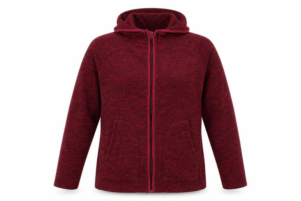 Crane Womens Red Mock Neck Polyester Full Zip Jumper Size L