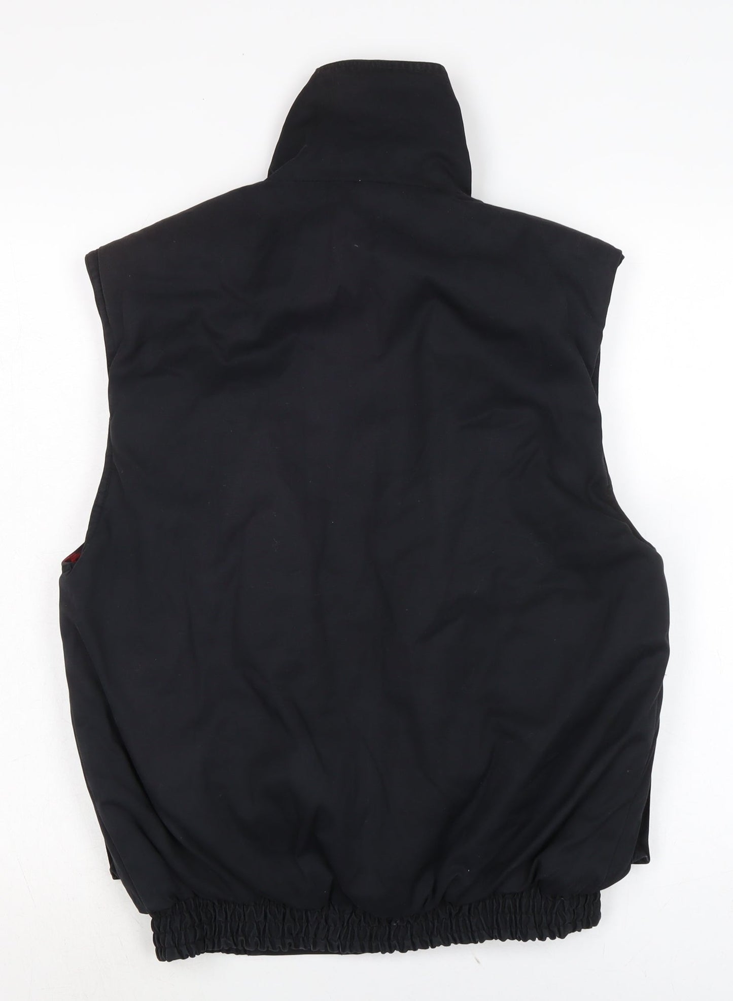 Frozen Assets Mens Black Gilet Waistcoat Size S Zip