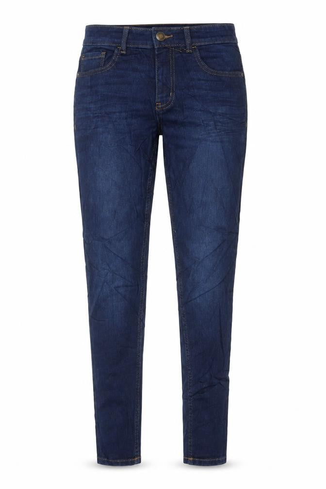 Marks & Spencer Womens Blue Cotton Skinny Jeans Size 6 L24.5 in Regular
