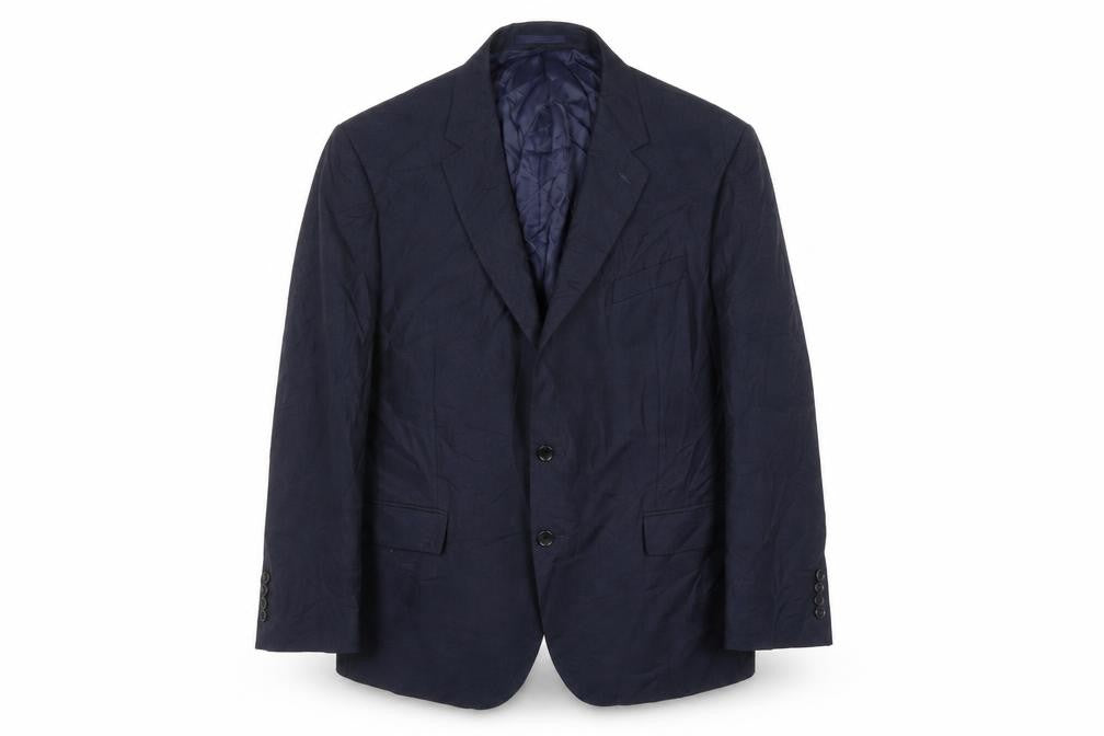 Marks & Spencer Mens Blue Wool Jacket Suit Jacket Size 46 Regular