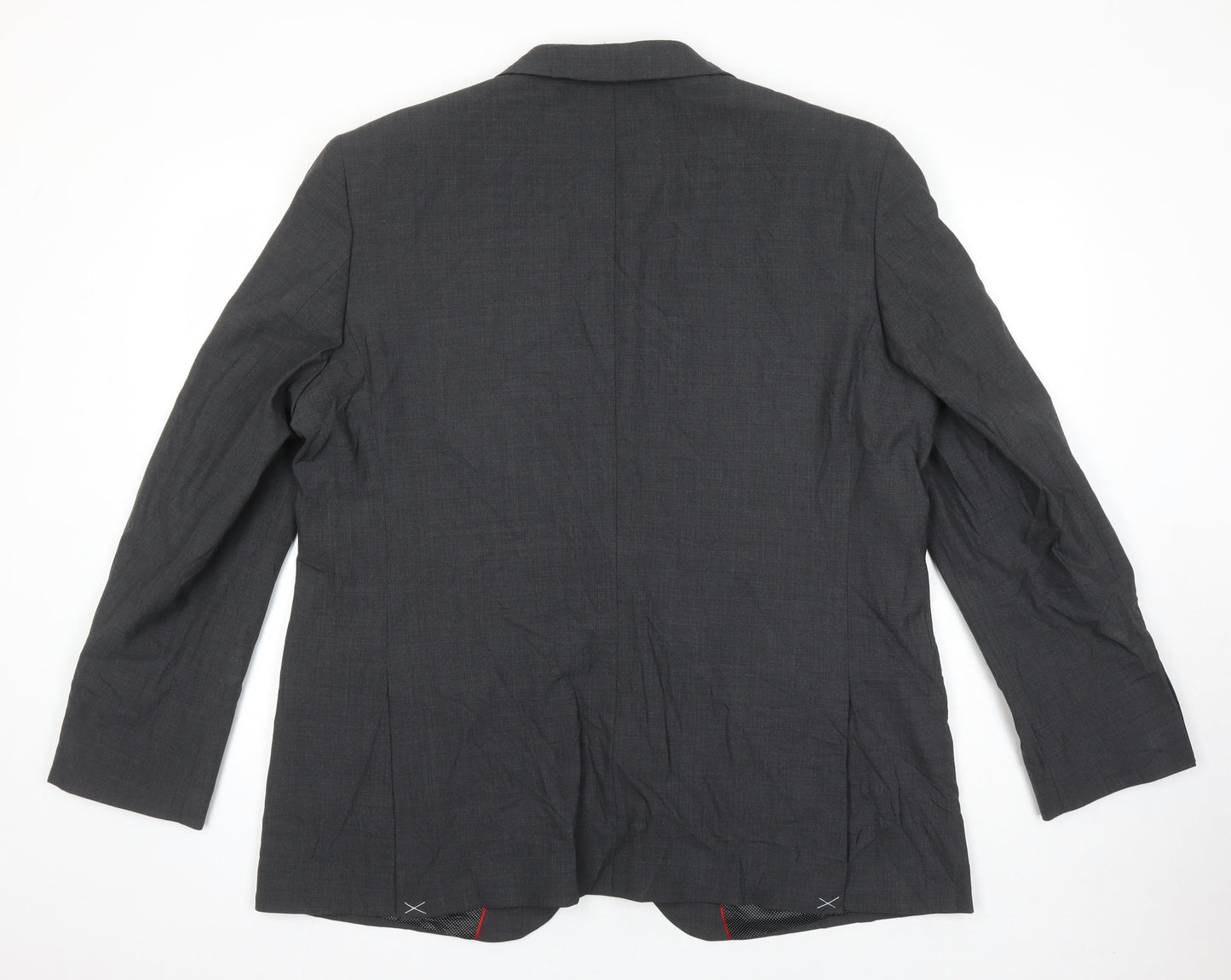 M&S Mens Grey Wool Jacket Suit Jacket Size 46 Regular