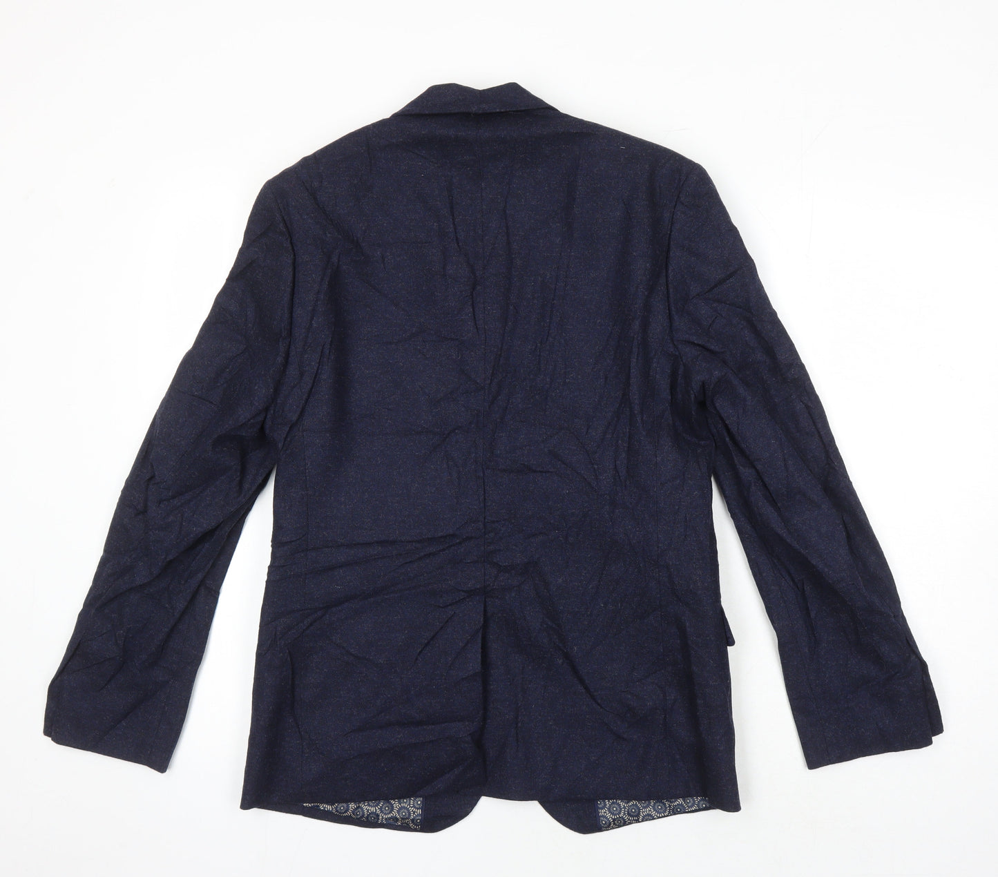 M&S Womens Blue Jacket Blazer Size 8