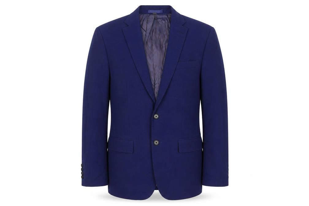Marks & Spencer Mens Blue Wool Jacket Blazer Size 38 Regular
