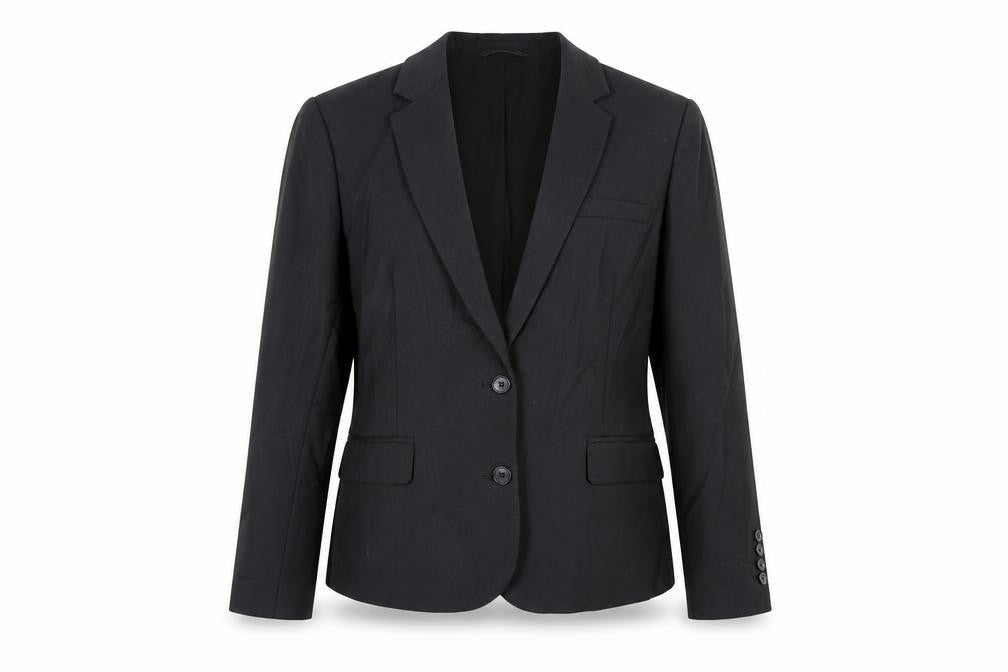 Marks & Spencer Womens Black Jacket Blazer Size 12 Button