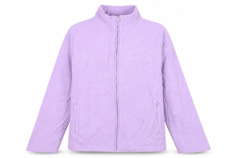 EWM Womens Purple Jacket Size L Zip - Zipped Pockets