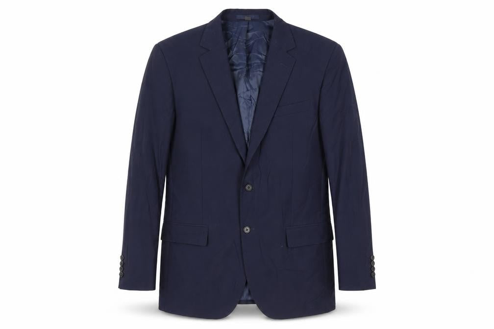 Marks & Spencer Mens Blue Wool Jacket Suit Jacket Size 42 Regular