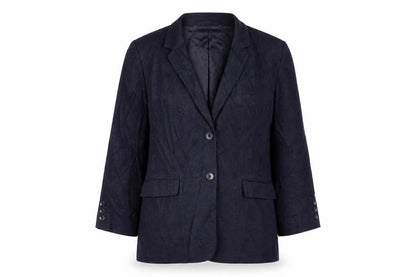St Michael Womens Blue Jacket Blazer Size 14 Button - Vintage