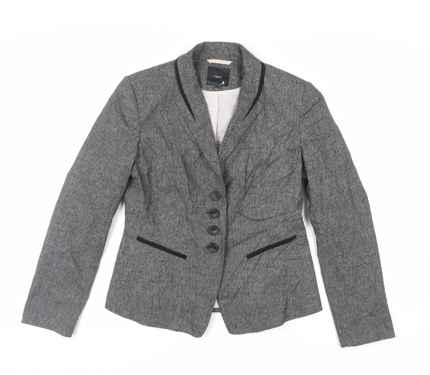 NEXT Womens Grey Jacket Blazer Size 12 Button