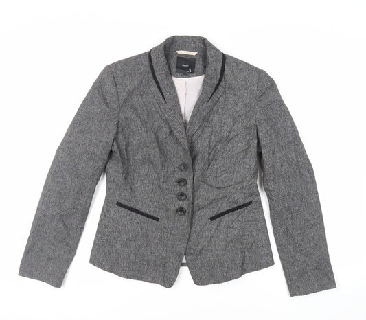 NEXT Womens Grey Jacket Blazer Size 12 Button