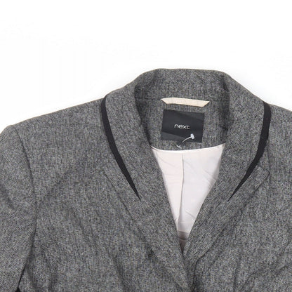 Next Womens Grey Jacket Blazer Size 12 Button