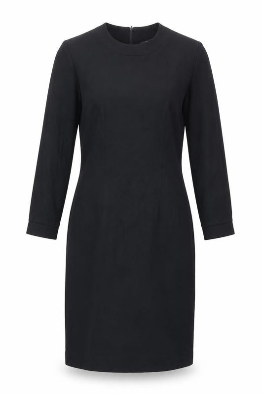 Henry Lee Womens Black Polyester Sheath Size 10 Mock Neck Zip