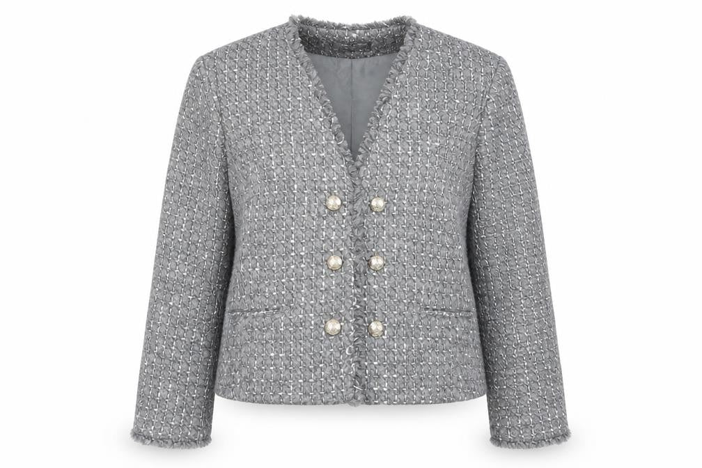 Marks & Spencer Womens Grey Jacket Blazer Size 16 - Open