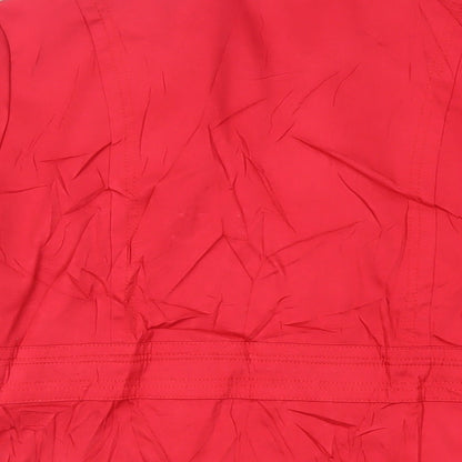 Next Womens Red Jacket Size 12 Button