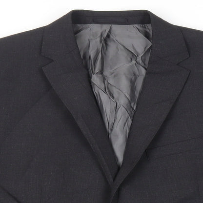 John Lewis Mens Black Polyester Jacket Suit Jacket Size 40 Regular