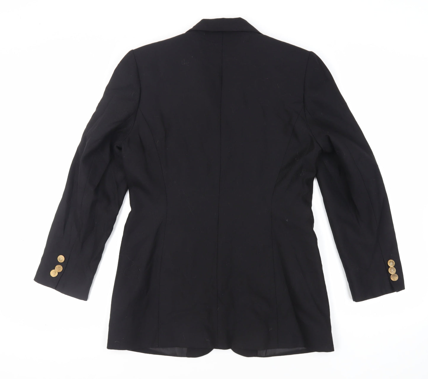 CONTEXT Womens Black Jacket Blazer Size 12 Button