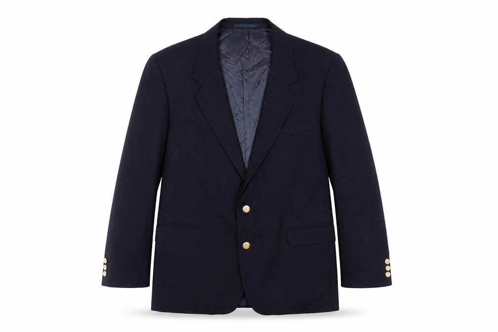 Burton Mens Blue Wool Jacket Blazer Size 42 Regular