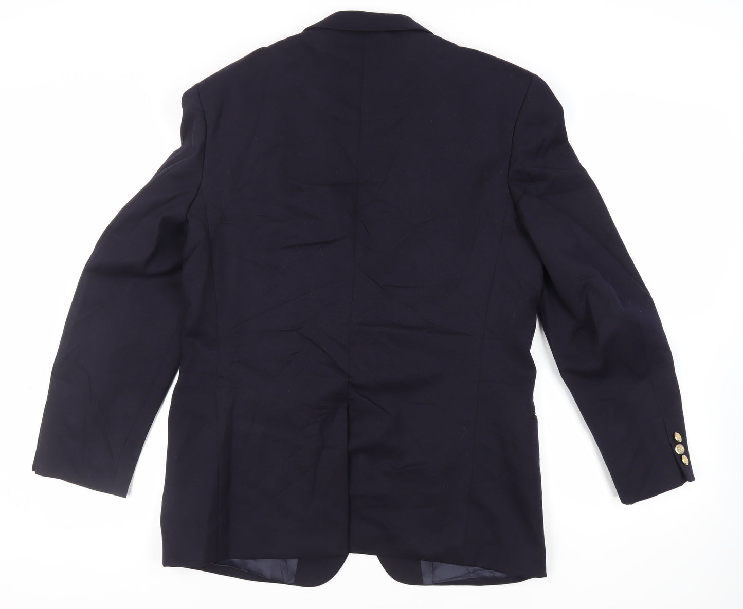 Burton Mens Blue Wool Jacket Blazer Size 42 Regular