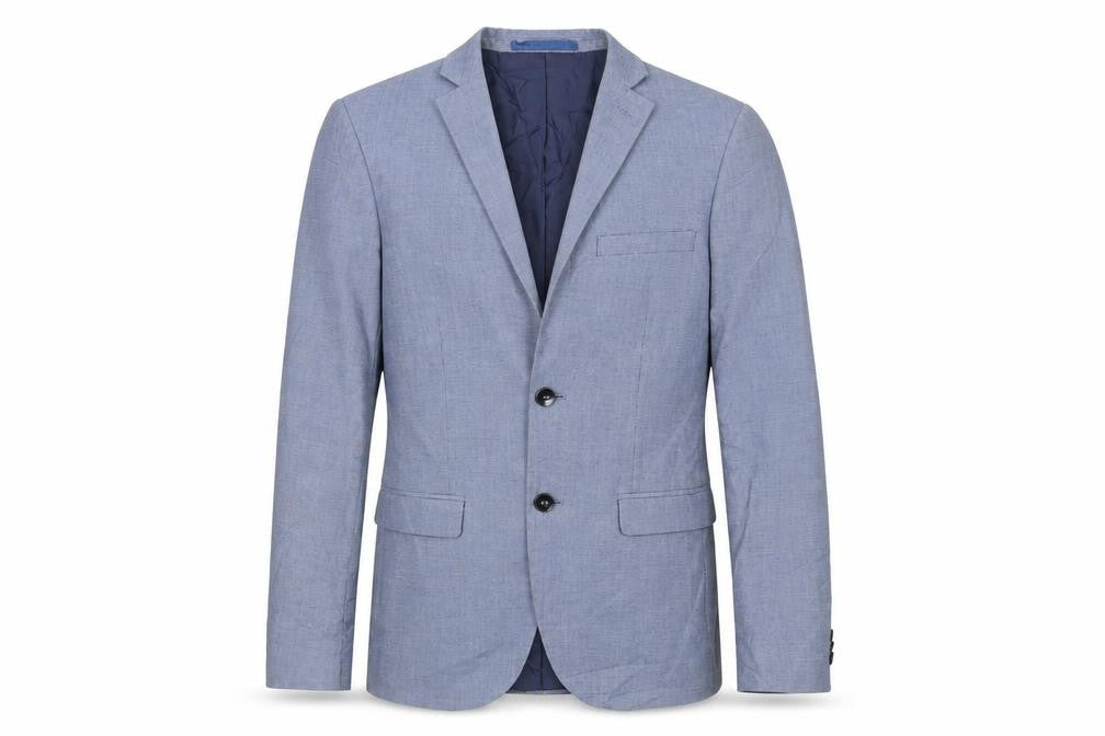 Marks & Spencer Mens Blue Polyester Jacket Suit Jacket Size 36 Regular