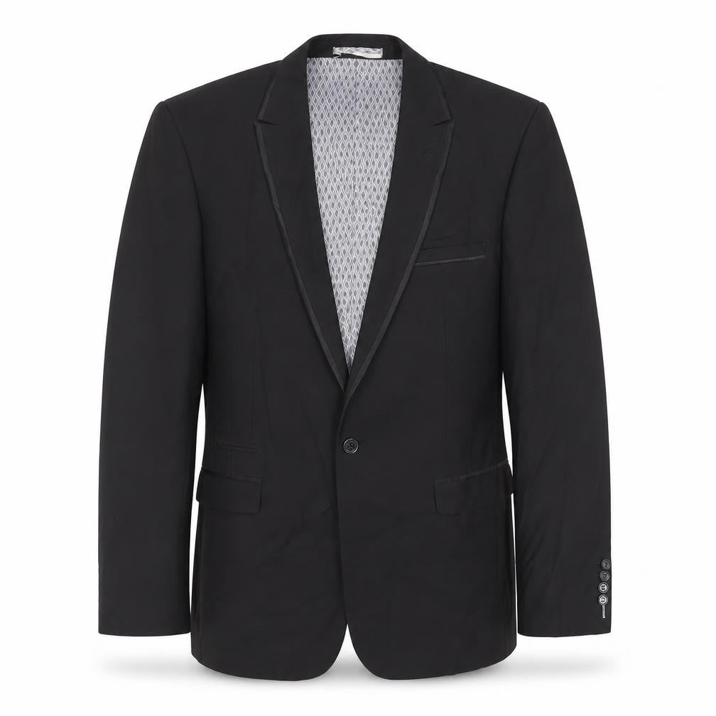 Skopes Mens Black Polyester Jacket Suit Jacket Size 42 Regular