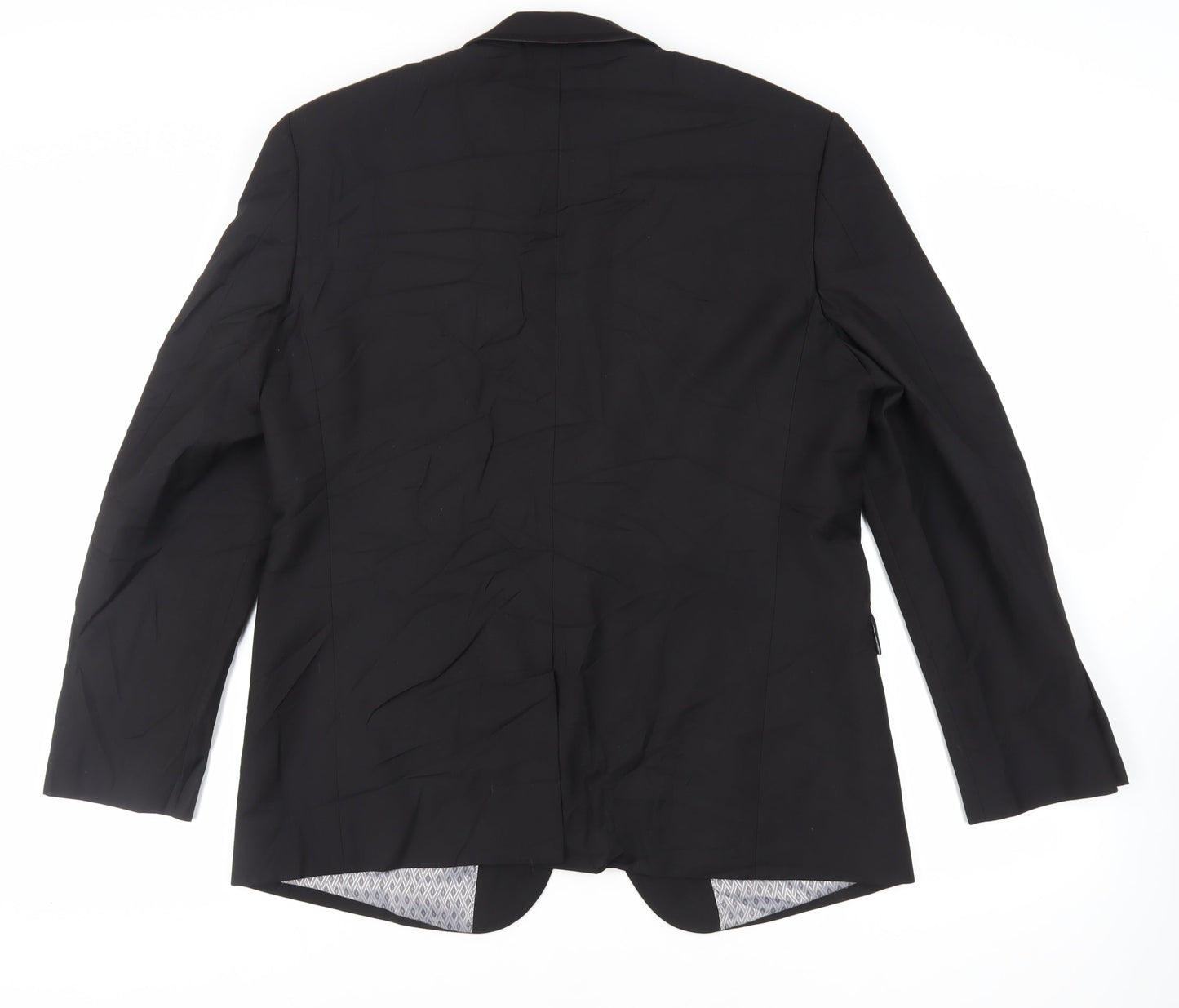 Skopes Mens Black Polyester Jacket Suit Jacket Size 42 Regular