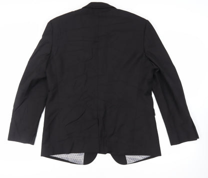 Skopes Mens Black Polyester Jacket Suit Jacket Size 42 Regular