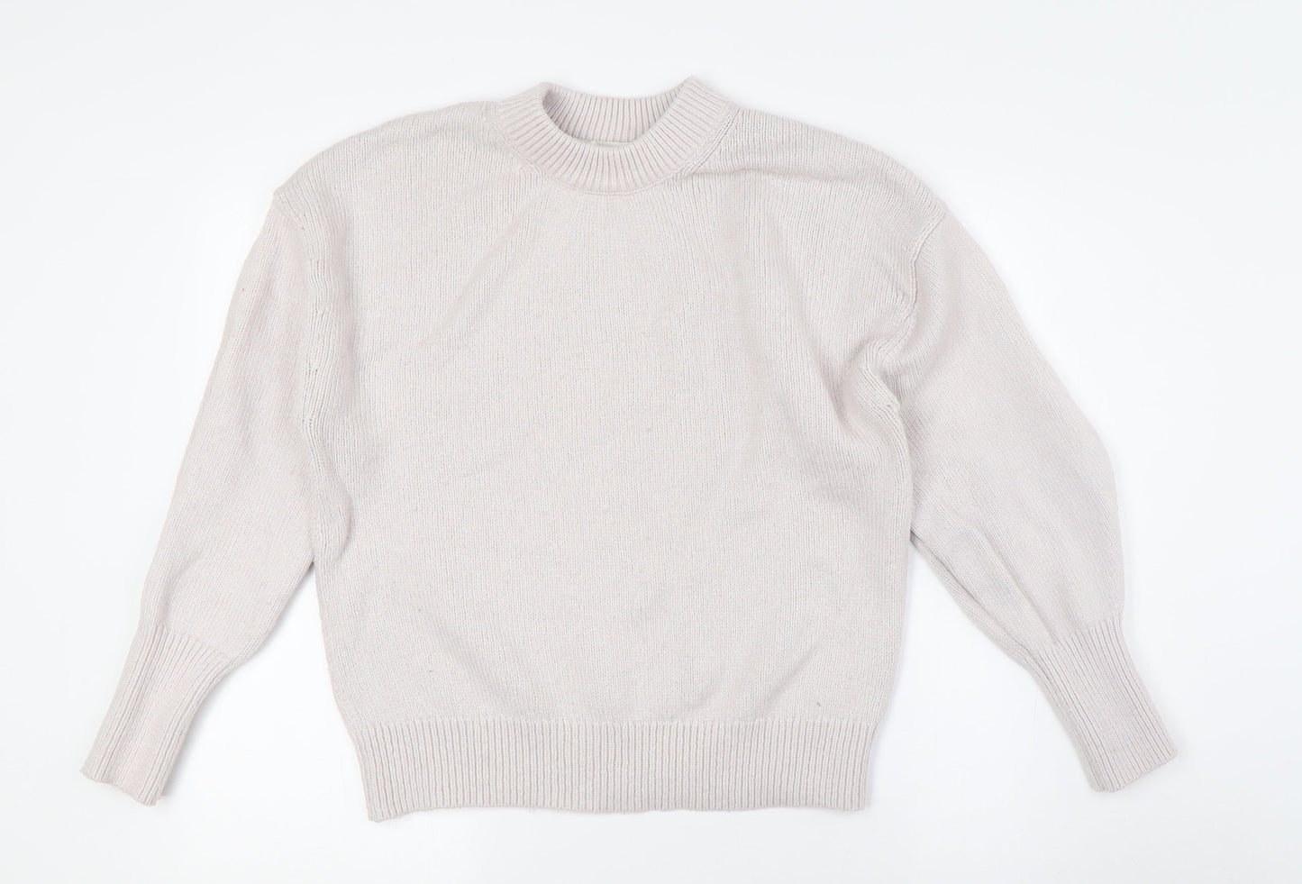 H&M Womens Purple Crew Neck Polyamide Pullover Jumper Size XS