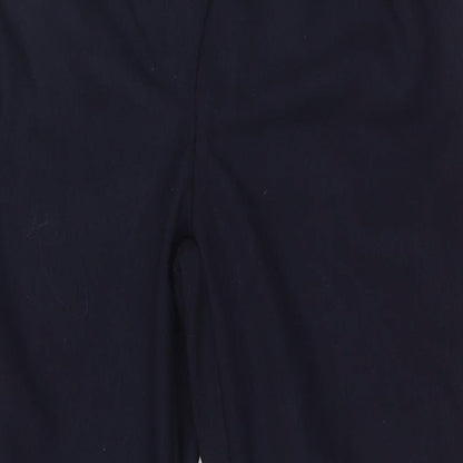 4th & Reckless Womens Blue Polyester Sweatpants Trousers Size 12 L28 in Regular Zip