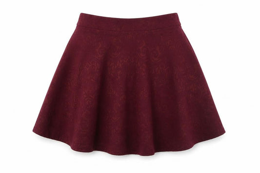 Forever 21 Womens Red Cotton A-Line Skirt Size S Zip