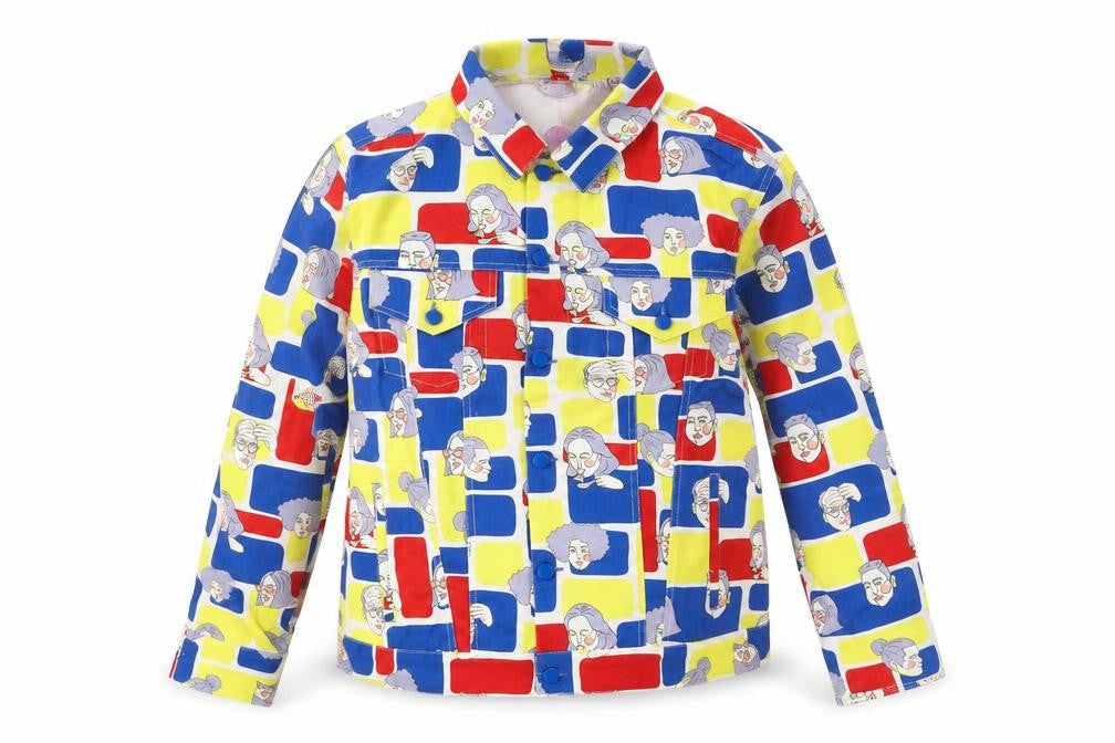 Ninemoo Womens Multicoloured Jacket Size L Button - Face Fabric