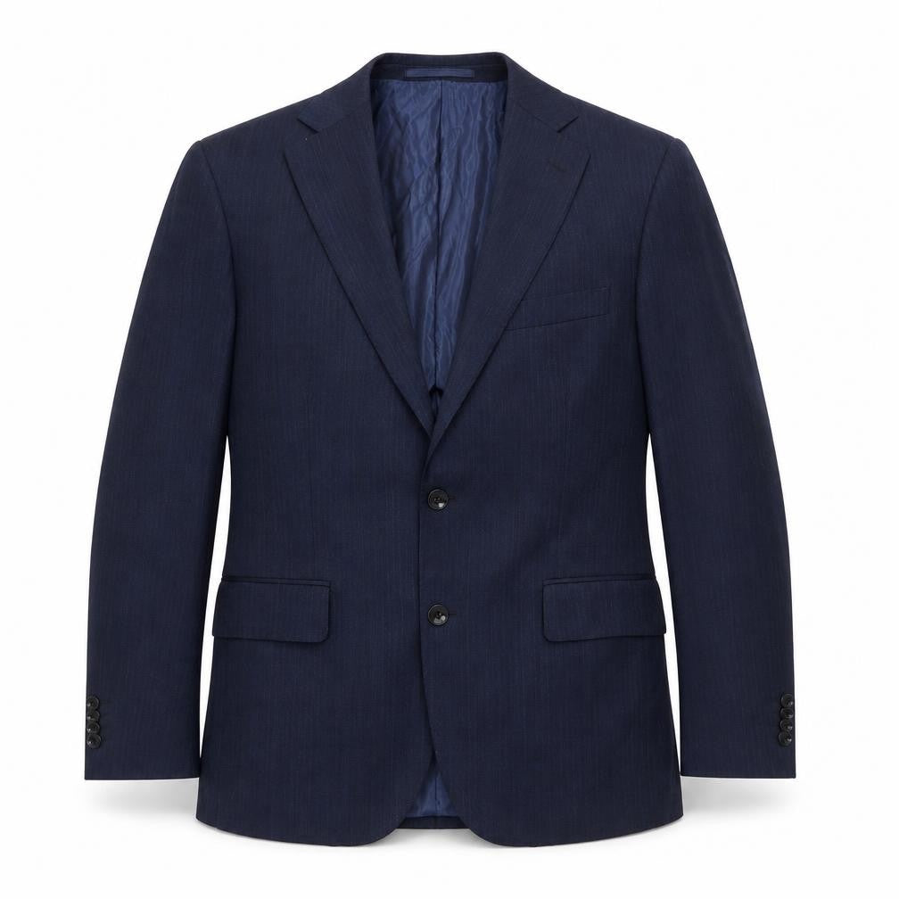 Marks & Spencer Mens Blue Wool Jacket Suit Jacket Size 38 Regular